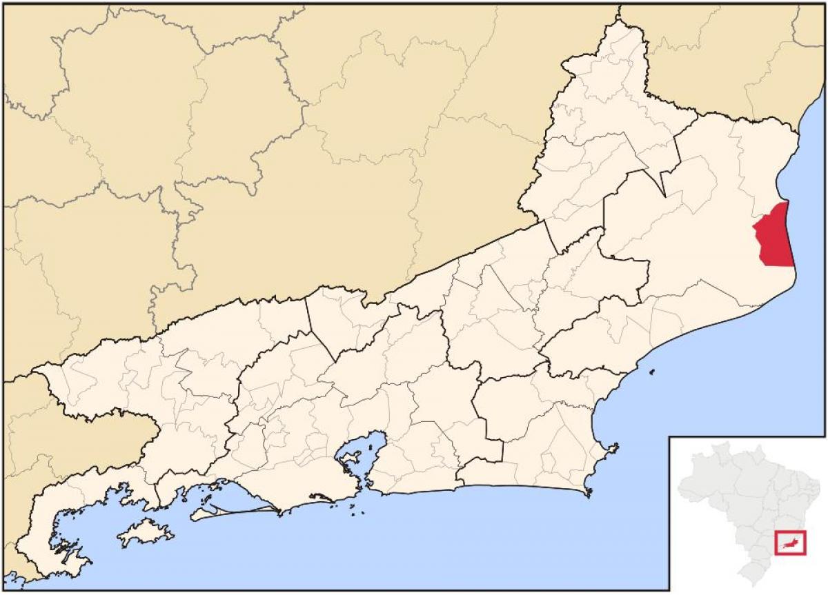 Χάρτης του São João da Barra