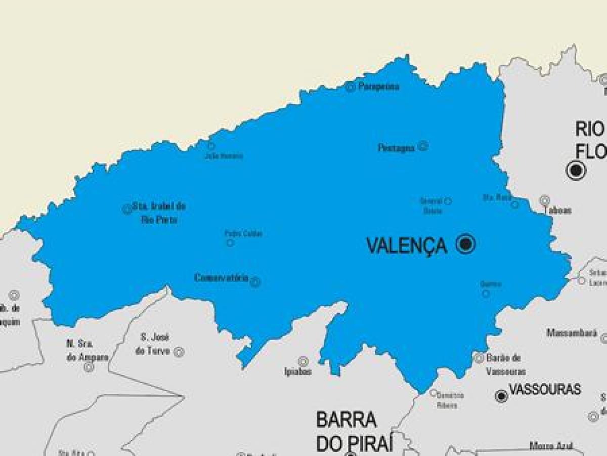 Χάρτης της Valença δήμο