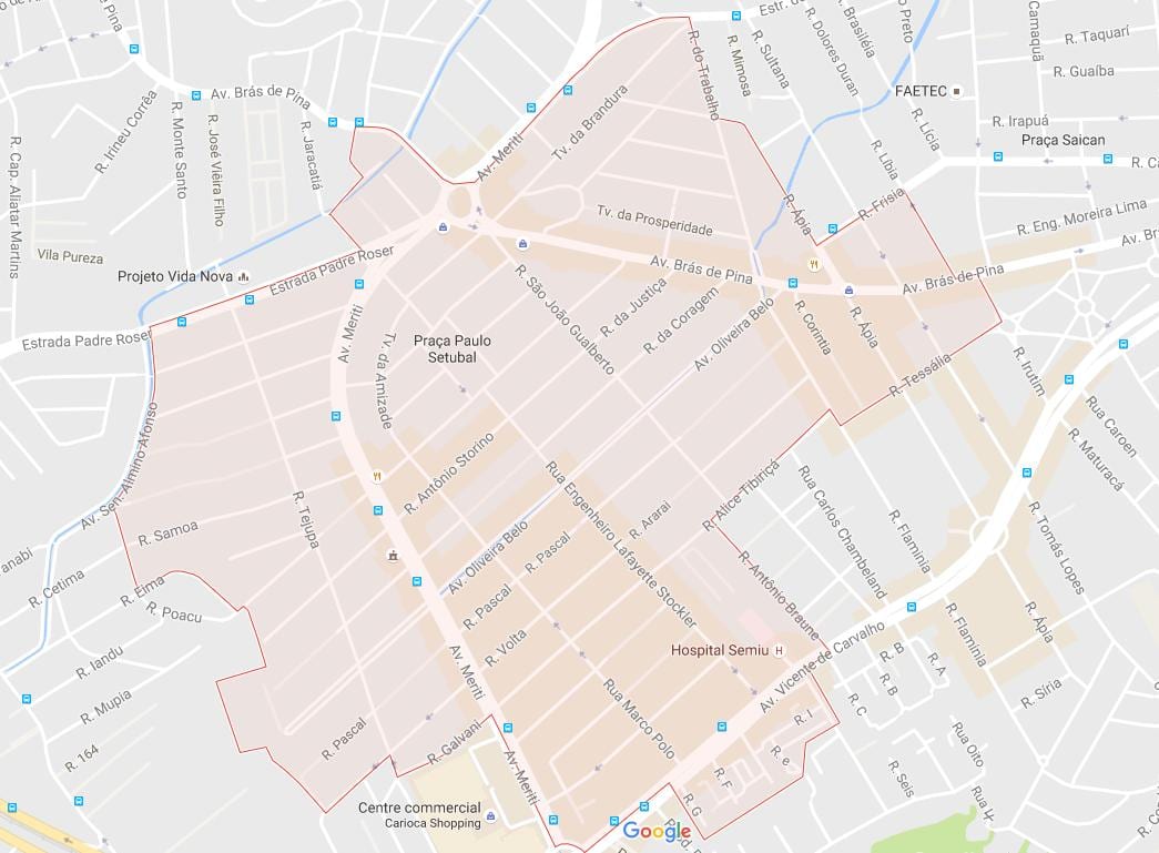 Χάρτης της Vila da Penha