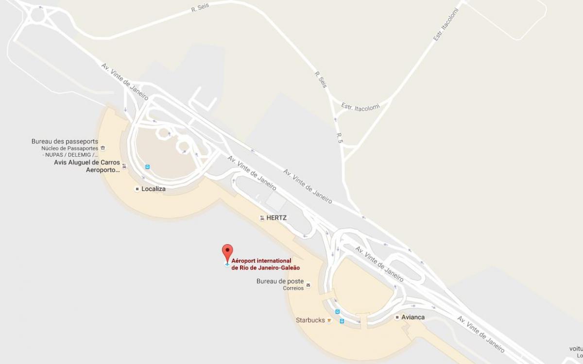 Χάρτης αεροδρόμιο Galeão