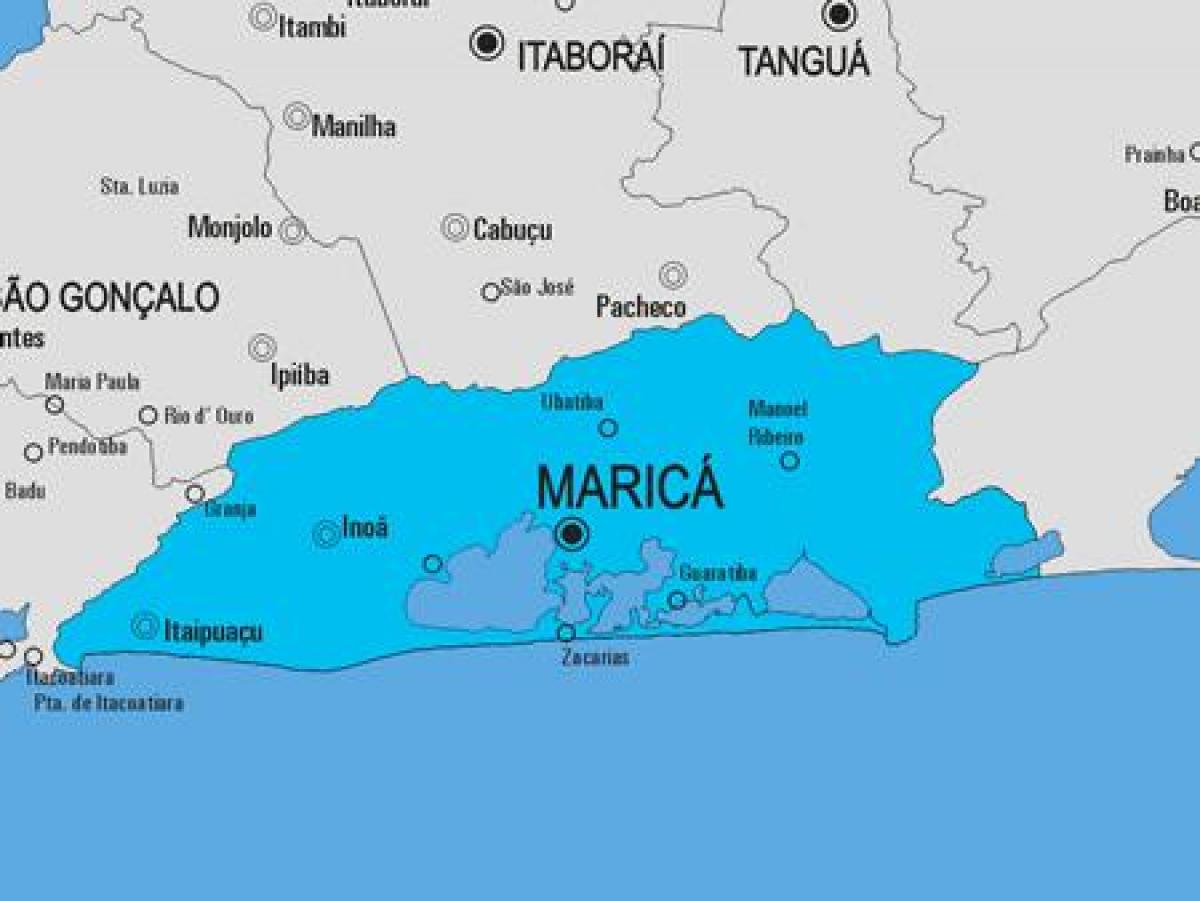Χάρτης της Μαρικα δήμο