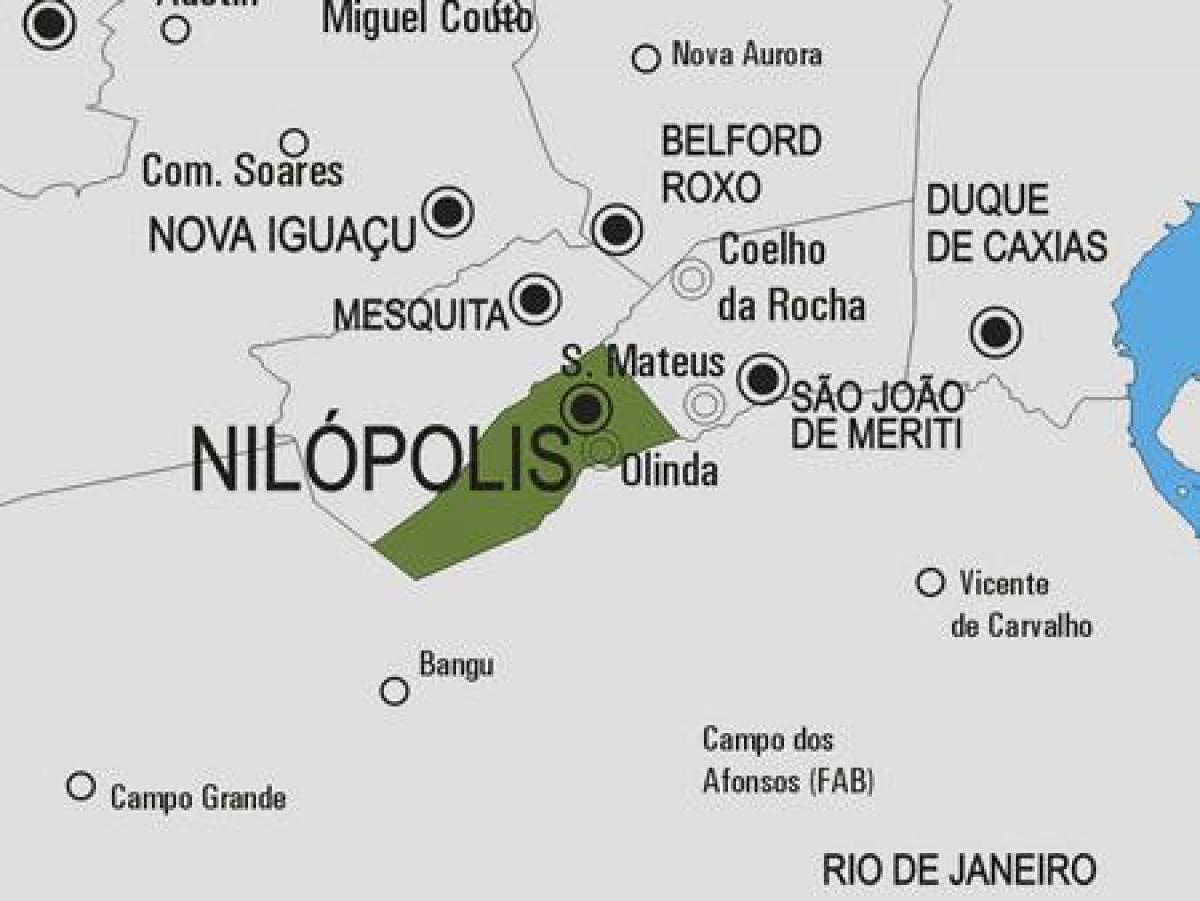 Χάρτης της Νιλοπολισ δήμο
