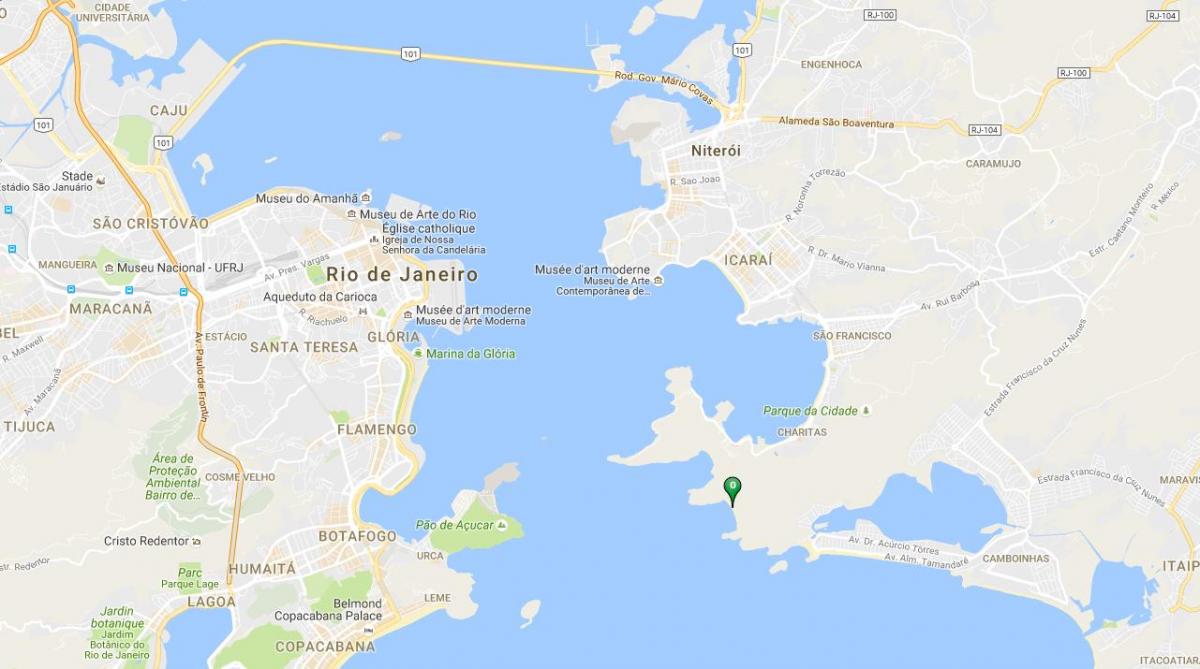 Χάρτης της παραλία Forte Imbuí