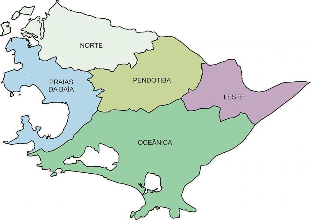 Χάρτης των Περιφερειών Niterói