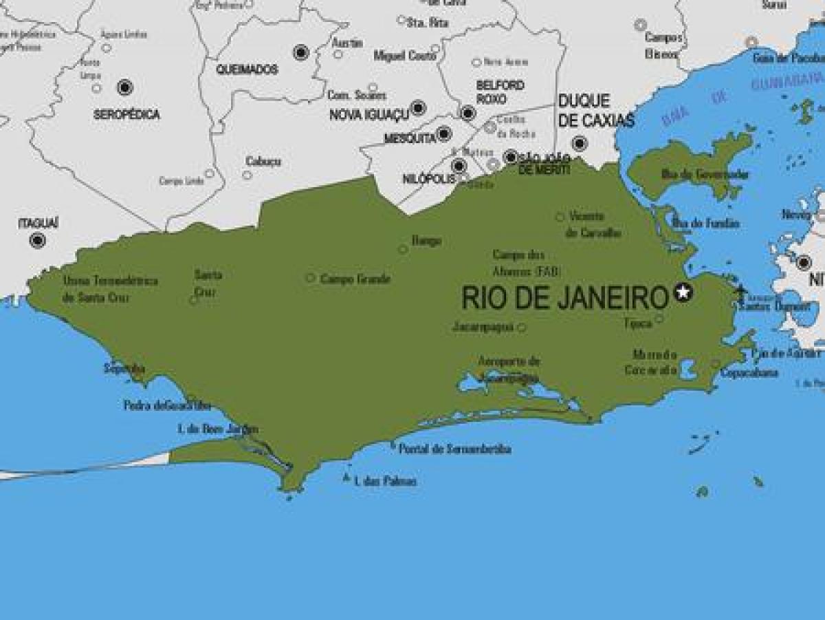 Χάρτης της Rio Bonito δήμο