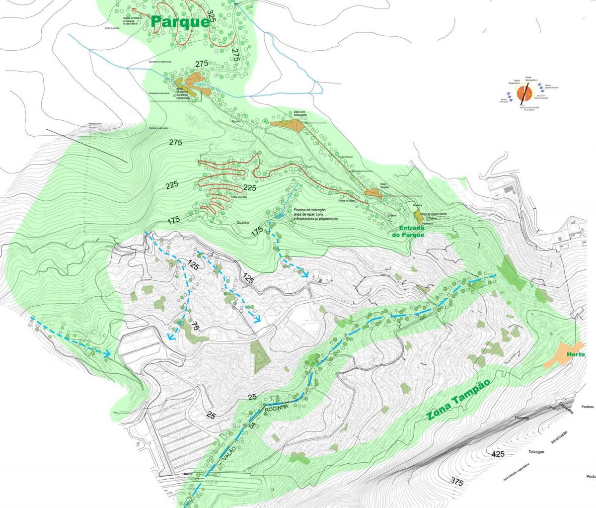 Χάρτης της φαβέλα Rocinha