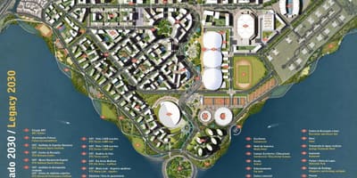 Χάρτης της Olympic park κληρονομιά