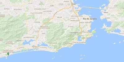 Χάρτης της παραλίας Ρεκρειο δοσ Βανδειραντεσ
