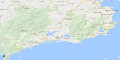 Χάρτης της παραλίας Barra de Guaratiba
