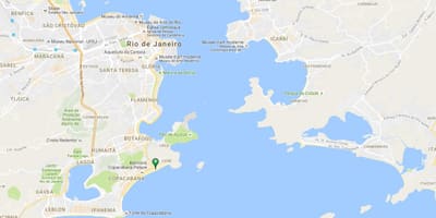 Χάρτης της παραλίας Copacabana