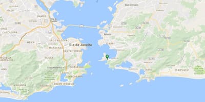 Χάρτης της παραλία Forte Ριο Βραγκο