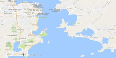 Χάρτης της παραλία Ipanema
