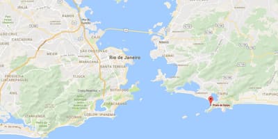 Χάρτης της παραλίας Itaipú