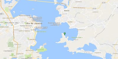 Χάρτης της παραλίας Jurujuba