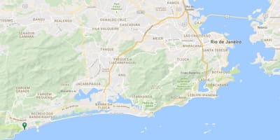Χάρτης της παραλίας Macumba
