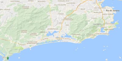 Χάρτης της παραλίας Perigoso