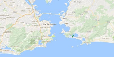 Χάρτης της παραλίας Piratininga