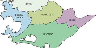 Χάρτης των Περιφερειών Niterói
