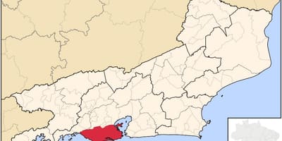 Ο χάρτης του Ρίο ντε Τζανέιρο