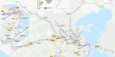 Ο χάρτης του Ρίο ντε Τζανέιρο μεταφοράς