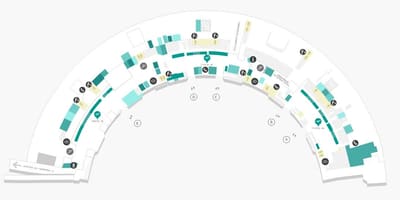 Χάρτης αεροδρόμιο Galeão Terminal 1 Επίπεδο 1