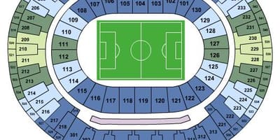 Χάρτης της στάδιο Maracanã sièges