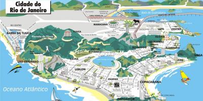 Χάρτης της 3d Rio de Janeiro