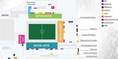 Χάρτης της Arena Botafogo