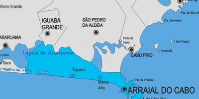 Χάρτης της Arraial do Cabo δήμο