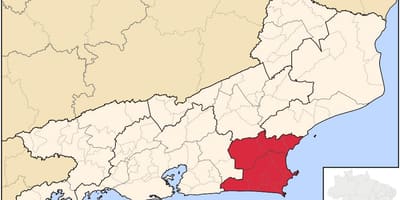 Χάρτης της Baixadas Litorâneas