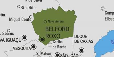Χάρτης της Belford Roxo) δήμος