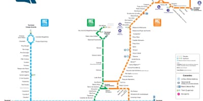 Χάρτης του BRT Ρίο ντε Τζανέιρο