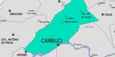 Χάρτης της Cambuci δήμο