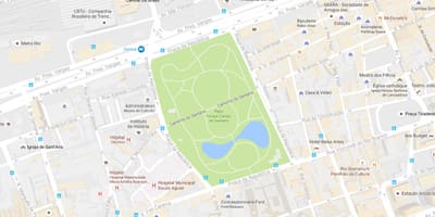 Χάρτης της Campo de Santana πάρκο