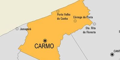 Χάρτης της Cardoso Moreira δήμο
