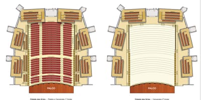 Χάρτης της Cidade das Artes - Μεγάλη αίθουσα