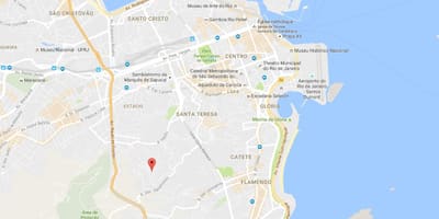 Χάρτης της favela Μανγκγεειρα