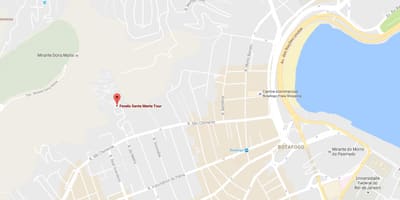 Χάρτης της favela Santa Marta