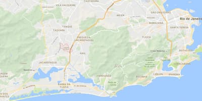 Χάρτης της favela Cidade de Deus