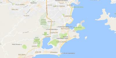 Χάρτης της favela Βιδιγαλ