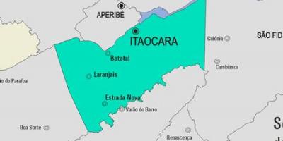 Χάρτης της Itaocara δήμο