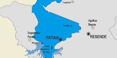 Χάρτης της Itatiaia δήμο