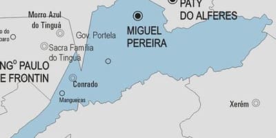 Χάρτης του Miguel Pereira δήμο