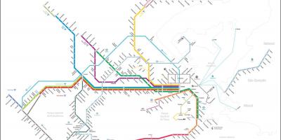 Χάρτης του monorail Τιγυκα