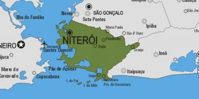 Χάρτης της Niterói δήμο