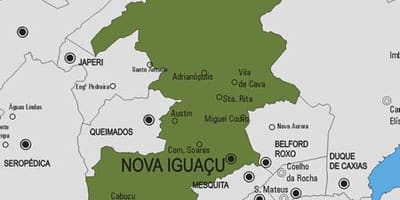 Χάρτης της Nova Iguaçu δήμο