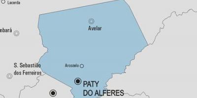 Χάρτης της Paty do Alferes δήμο