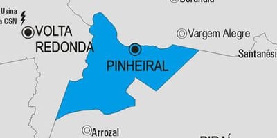 Χάρτης της Pinheiral δήμο