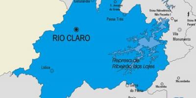 Χάρτης της Rio Claro δήμο