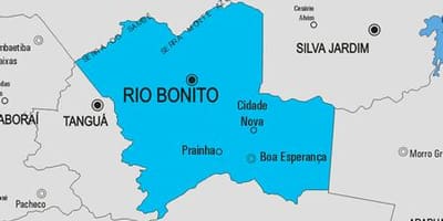 Χάρτης της Rio das Flores δήμο
